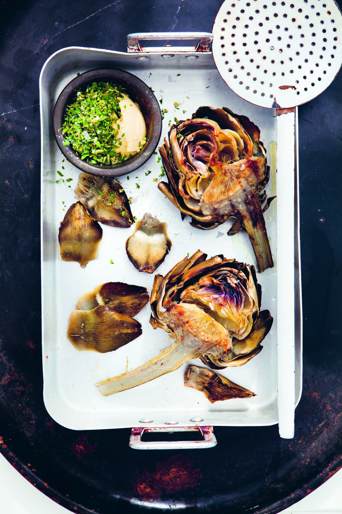 Grilled Artichokes with Gremolata