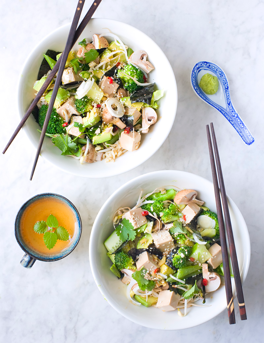 Vegan Sushi Salad with Tofu