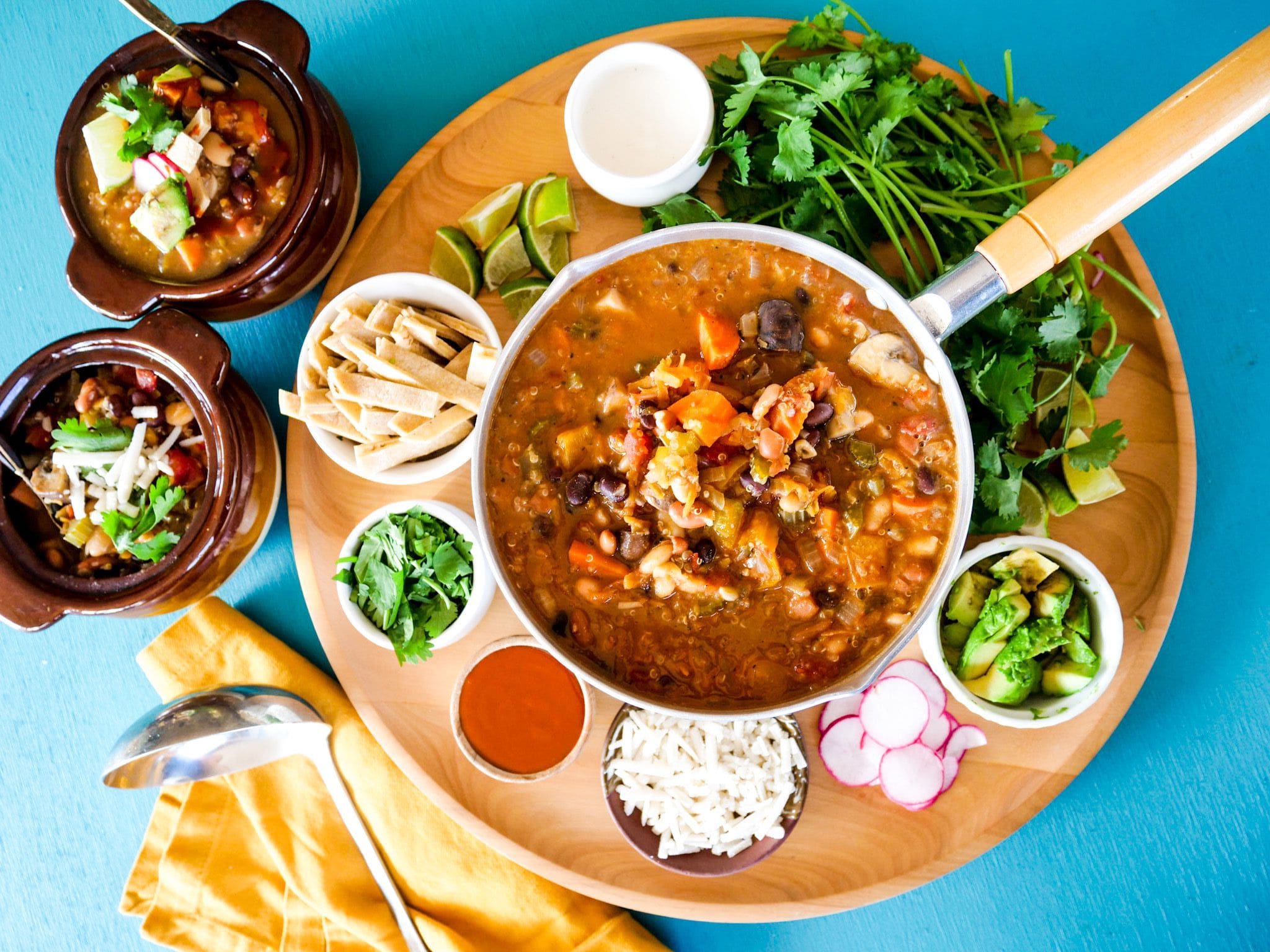 Chef Bai's spicy maple slow cooker chili with balanced flavors.