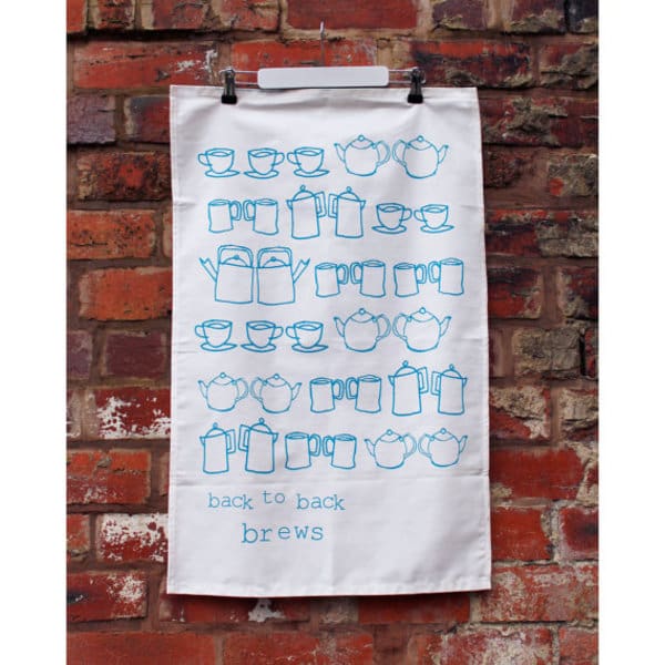Hand printed home accessories.