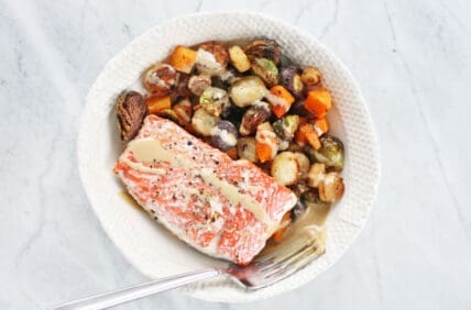 salmon one-pan dinner