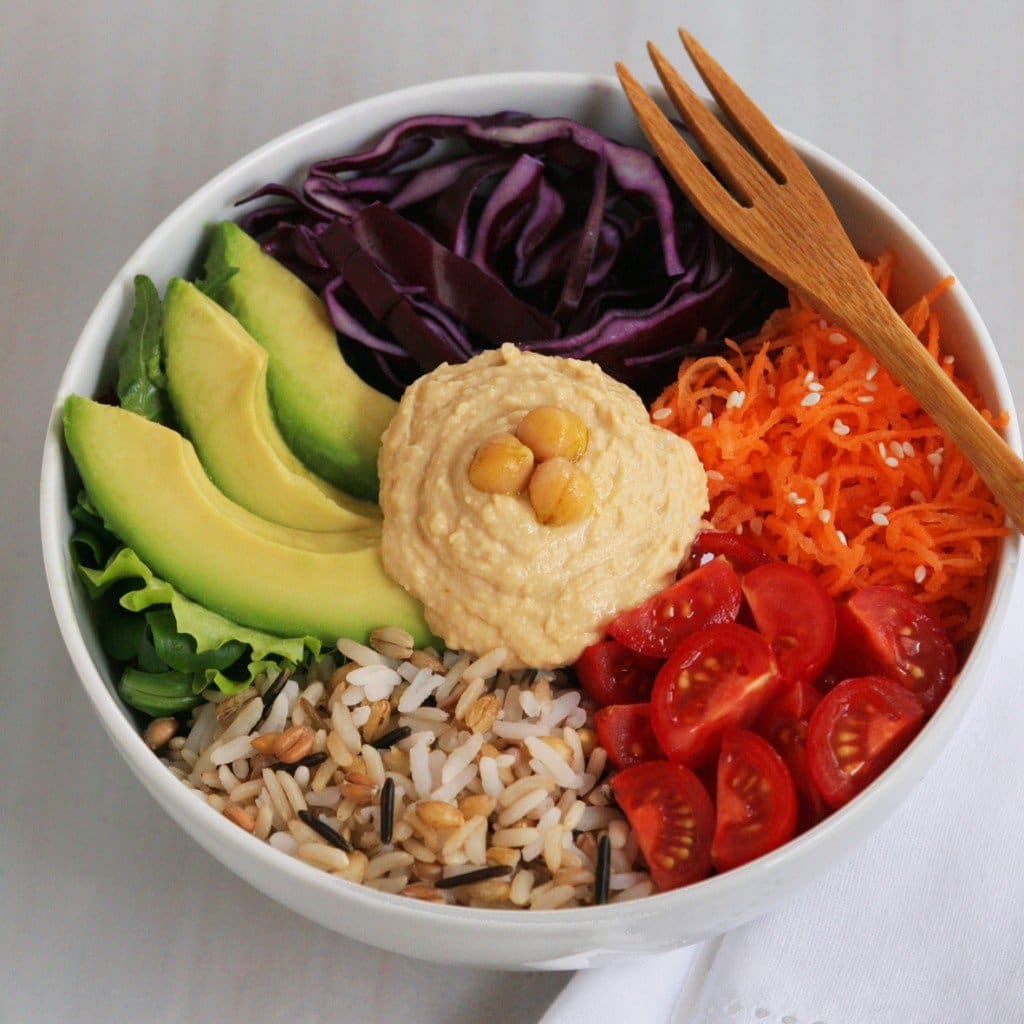 veggie bowl, vegan veggie bowl