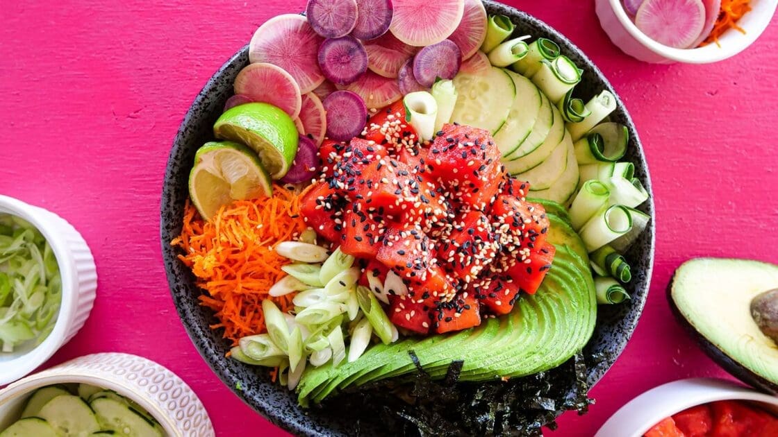 Chef Bai's Watermelon Poke Bowl