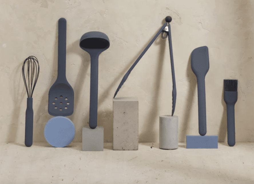 Image of Our Place silicone Utensil Essentials set, displayed beautifully.
